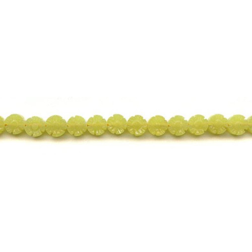 264-1254 Olive Jade <br>8mm Flower