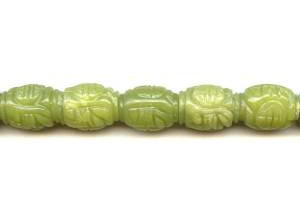 Olive Jade 15x20 Carved Oval
