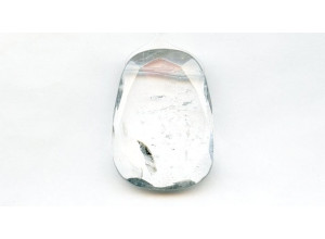 Rock Crystal 40x30 Faceted Pendant