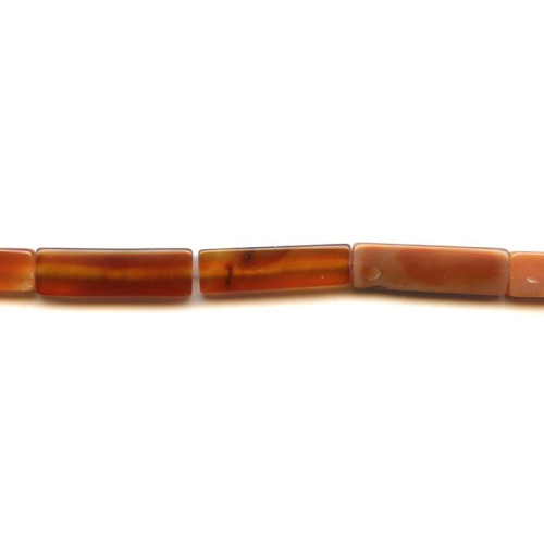 265-1130 Natural Carnelian <br>9x28 Flat Rectangle