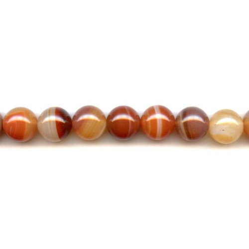 265-1232 Natural Carnelian <br>14mm Round