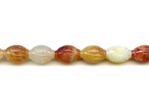 Natural Carnelian 12x18 Carved Oval