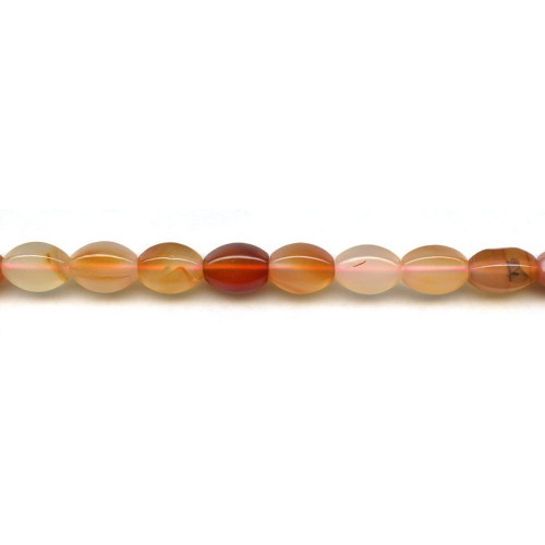 265-1304 Natural Carnelian <br>8x12 Hexagon Oval
