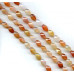 265-1331 Natural Carnelian <br>12x18 Strip-faceted Twist Tri-Oval