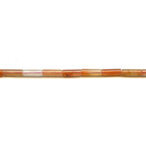 265-1335 Natural Carnelian <br>4x13 Tube
