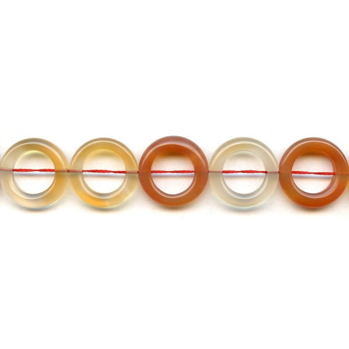 265-1355 Natural Carnelian <br>20mm Donut