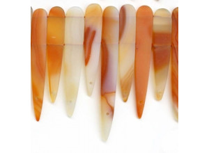 Matte Natural Carnelian 40-95x Fancy Drop Matte Natural Carnelian 40-95x Fancy Drop
