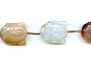 Natural Carnelian 25x30 Budda Head