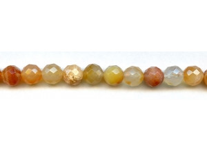 Natural Carnelian 10mm Faceted Round