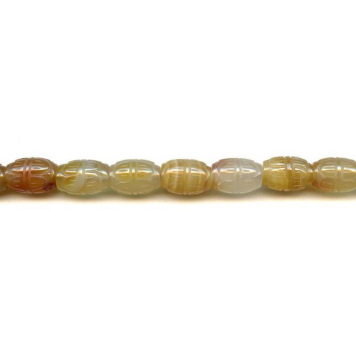 265-1807 Natural Carnelian <br>10x15 Carved Oval