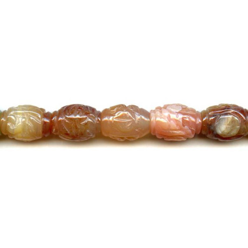 265-1809 Natural Carnelian <br>15x20 Carved Oval