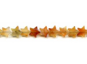 Natural Carnelian 13mm Star