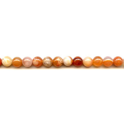265-1820 Natural Carnelian <br>8mm Round