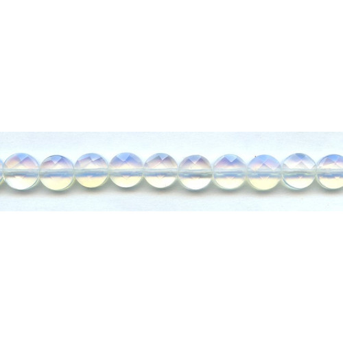 267-1018 Opalite <br>10mm Faceted Coin