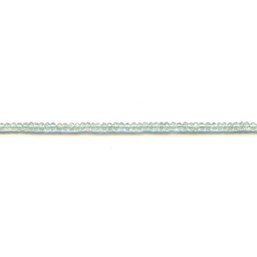 268-0089 Green Amethyst <br>4mm Faceted Rondell