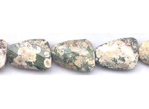 Green Ocean Jasper 22x30 Faceted Twist Slab