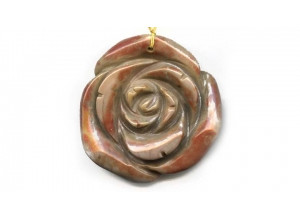 Ocean Jasper 50-54x Flower Pendant