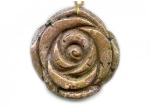 Ocean Jasper 63x Flower Pendant
