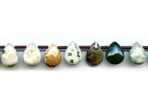 Ocean Jasper 12x16 Flat Pear Drop