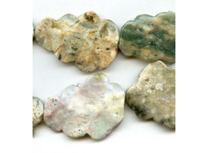 Ocean Jasper 30-40mm Waved Fancy Flat Oval