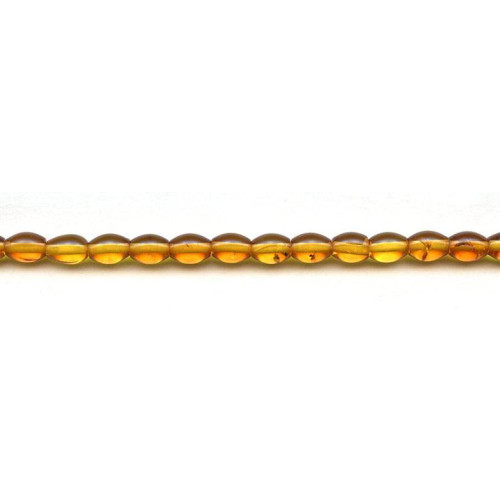 271-0004 Amber <br>6x8 Oval Rice