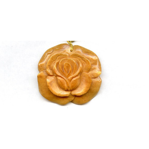 272-1024 Fish Bone <br>40x45mm Rose Pendant