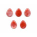 276-1118 Cherry Quartz <br>30x40 Flat Pear Pendant