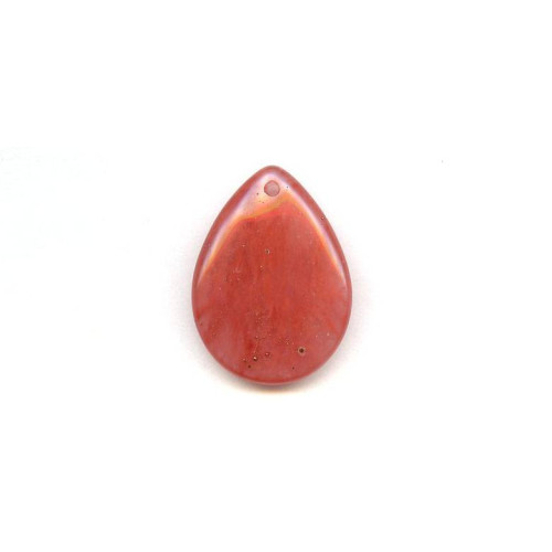 276-1118 Cherry Quartz <br>30x40 Flat Pear Pendant