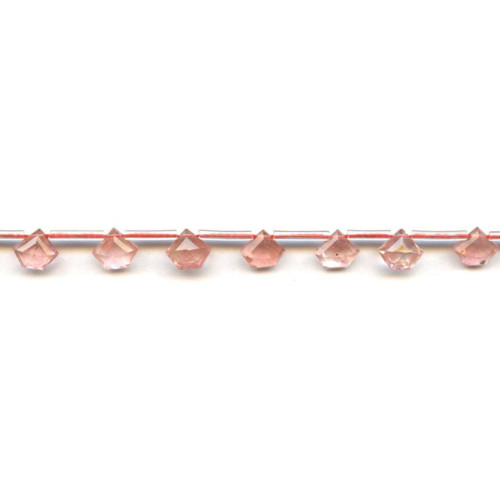 276-1148 Cherry Quartz <br>8mm Pentagon Briolette