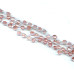 276-1222 Cherry Quartz <br>10mm Flat Pear Briolette
