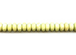 Lemon Jade 12mm Faceted Rondell