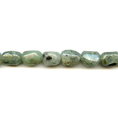 278-1017 Green Tourmalinated Quartz <br>12x16 Rectangle Nugget