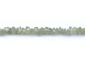 Green Tourmalinated Quartz 8x Faceted Chips