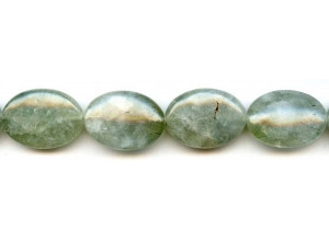 Green Tourmalinated Quartz 18x25 Flat Oval