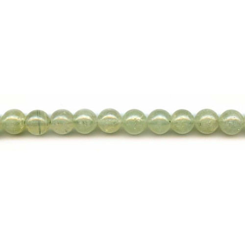 278-1195 Green Tourmalinated Quartz <br>10mm Round