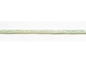 Green Tourmalinated Quartz 4mm Faceted Rondell