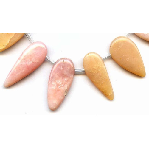 282-1102 Pink Opal <br>20-48x Flat Pear Drop