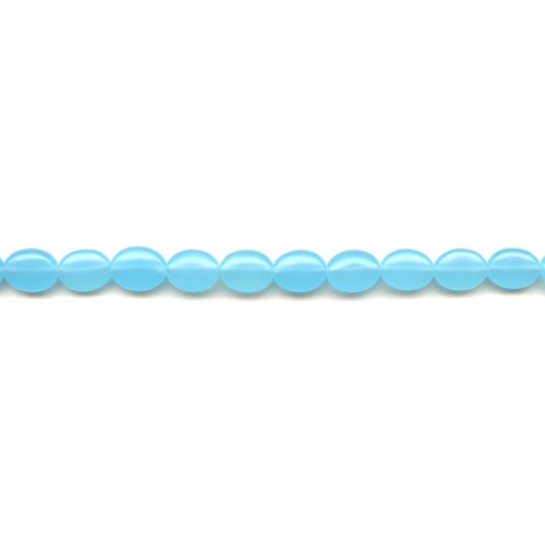 284-1061 Turquoise Quartz <br>8x10 Flat Oval