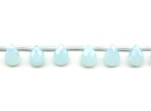 Turquoise Quartz 10x14 Flat Pear Briolette