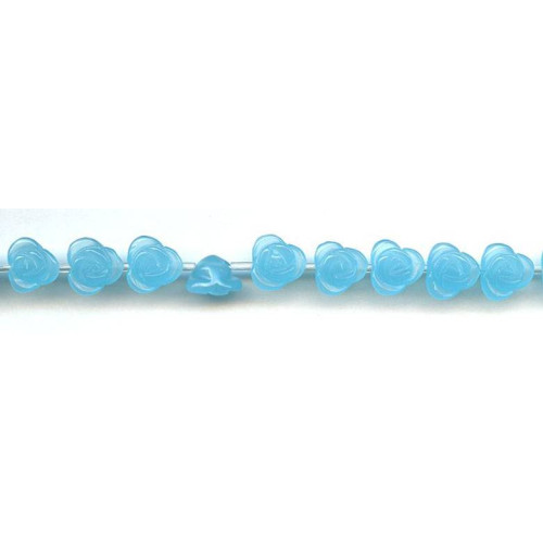284-1095 Turquoise Quartz <br>10mm Flower