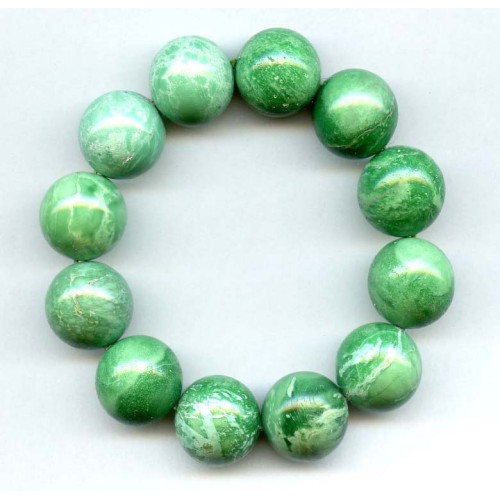286-0040 Variscite <br>18mm Round Bracelet