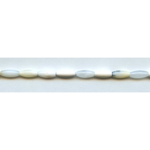 291-1058 White Opal <br>5x12 Oval Rice