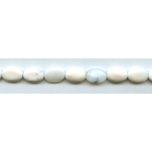 291-1062 White Opal <br>10x14 Flat Oval