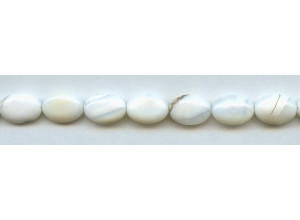 White Opal 10x14 Flat Oval White Opal 10x14 Flat Oval