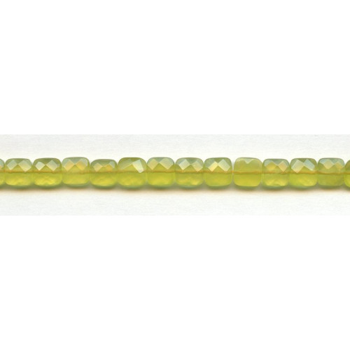 295-1075 Olive Quartz <br>8x8 Square Cushion Cut