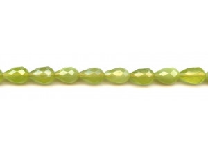 Olive Quartz 8x12 Faceted Teardrop