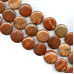 296-1068 Red Fossil Coral <br>35mm Dime