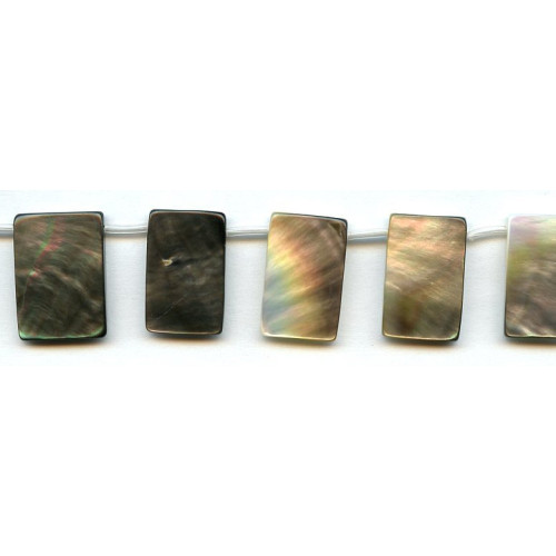 298-1022 Black Mother of Pearl <br>14x22 Rectangle Drop