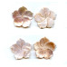 245-1010 Pink Mother of Pearl <br>30mm Flower Pendant
