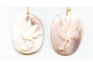 Pink Mother of Pearl 43-45x Pendant